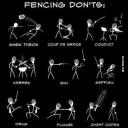 Fencing Dont’s